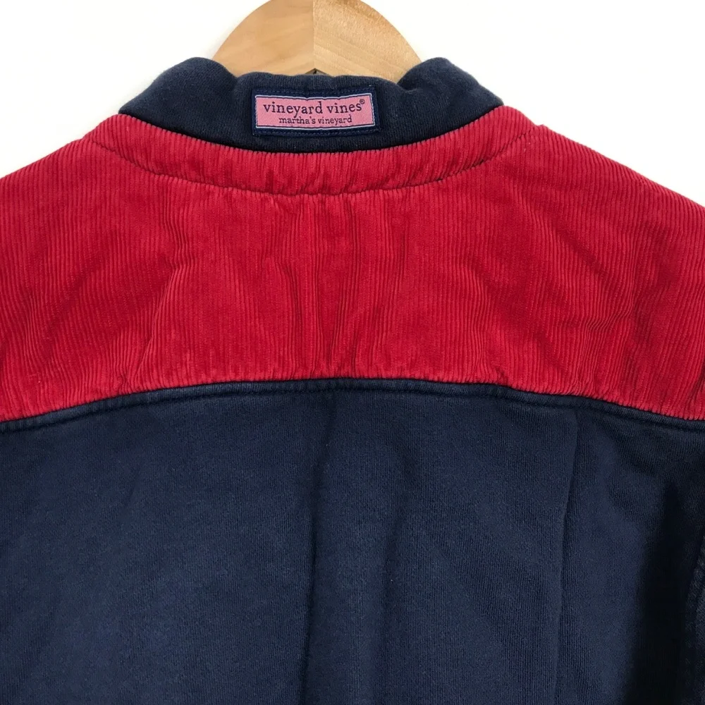 [3 for $15] Vineyard Vines Corduroy Shep Zip Pullover Sweater - Picture 5 of 8